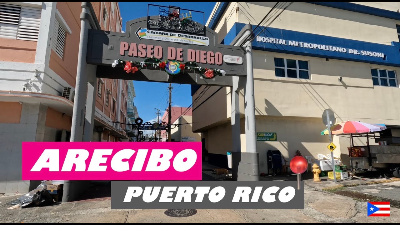 🚙🚥DRIVING AROUND ARECIBO PUERTO RICO 4K🇵🇷 ESTATUA DE CRISTOBAL COLON