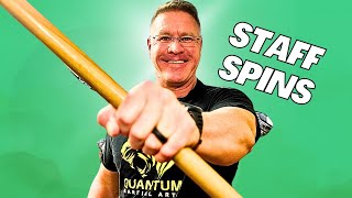 Staff spinning tutorial one handed