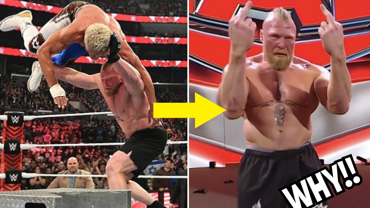 WWE Raw after Wrestlemania 39 Most Shocking moments - Brock Destroys Cody Rhodes 3/04/23