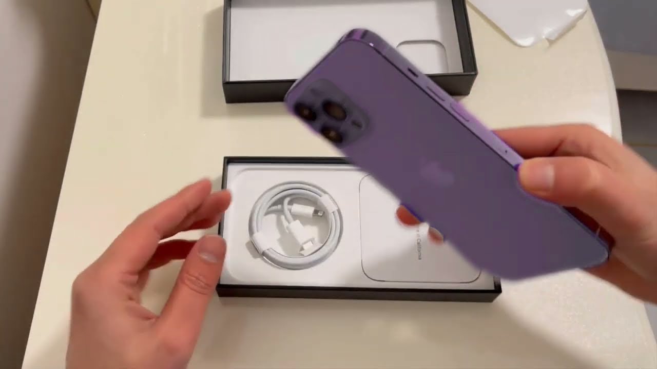 iPhone 14 Pro Max Purple Unboxing with Changes - YouTube