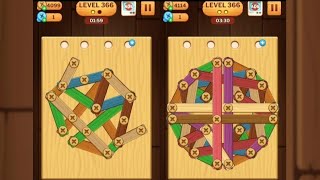 Screw Puzzle: Wood Nut & Bolt - Level 366