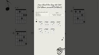 One chord per day 56/365: D#m7 (D# Minor Seventh)  #guitar #guitarlesson #acousticguitar #chords