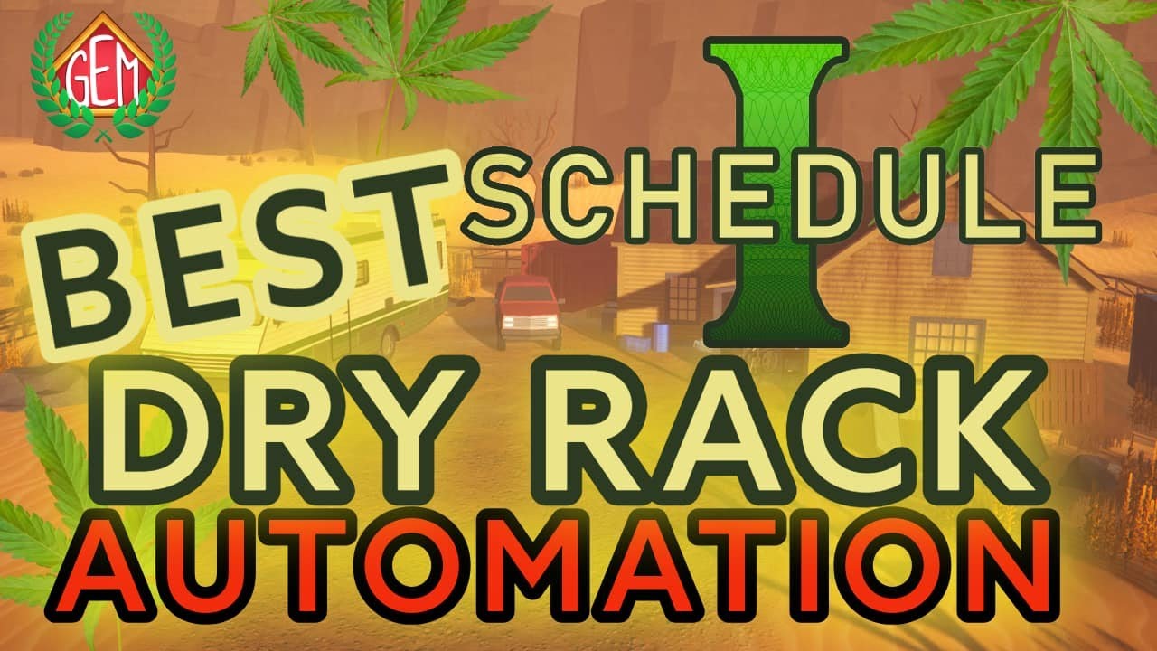 Schedule 1 How To Automate Drying Rack YouTube Schedule 1 How To Automate Drying Rack YouTube