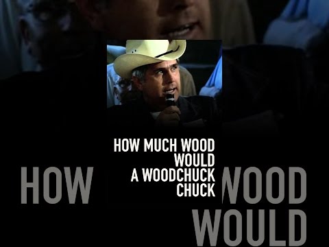 How Much Wood Would A Woodchuck Chuck?