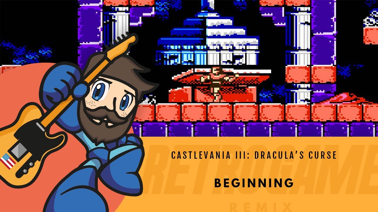 gaming logo Casstlevania III: Dracula's Curse - Beginning | Retro Game Remix