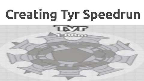 Creating TYR Speedrun | Coding