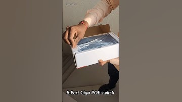 HIKVISION 8 Port Giga POE switch #hikvision #cctv  #poeswitch #video #shorts