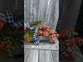 DIY Fall to Halloween Harlequin Pumpkin Wreath | Easy Seasonal Wreath Transformation