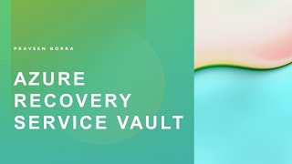 Azure Recovery Service Vault Tutorial | How to Use Azure Site Recovery for Backup and DR screenshot 5