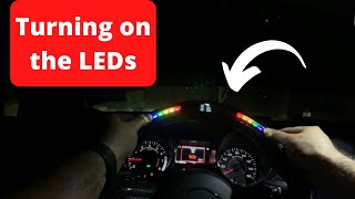 How to turn on the LED lights on your carbon fiber steering wheel.
