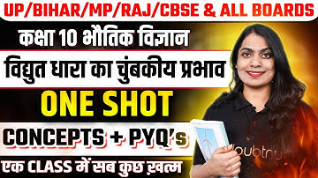 विद्युत धारा का चुंबकीय प्रभाव One Shot Revision | Concept & PYQs | Class 10th Physics Board 2025