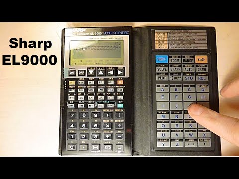 Sharp EL9000 Calculator With Dual Keyboard Made In Japan