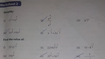 Dav Class 8 Math Chapter 3 Worksheet 2 ( Q.No.1,2,3)||  Exponents And Redicals | @madhubanclasses