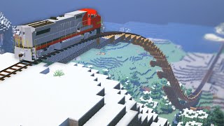 Minecraft TRAIN RAMP [Immersive Railroading Experiments] screenshot 5