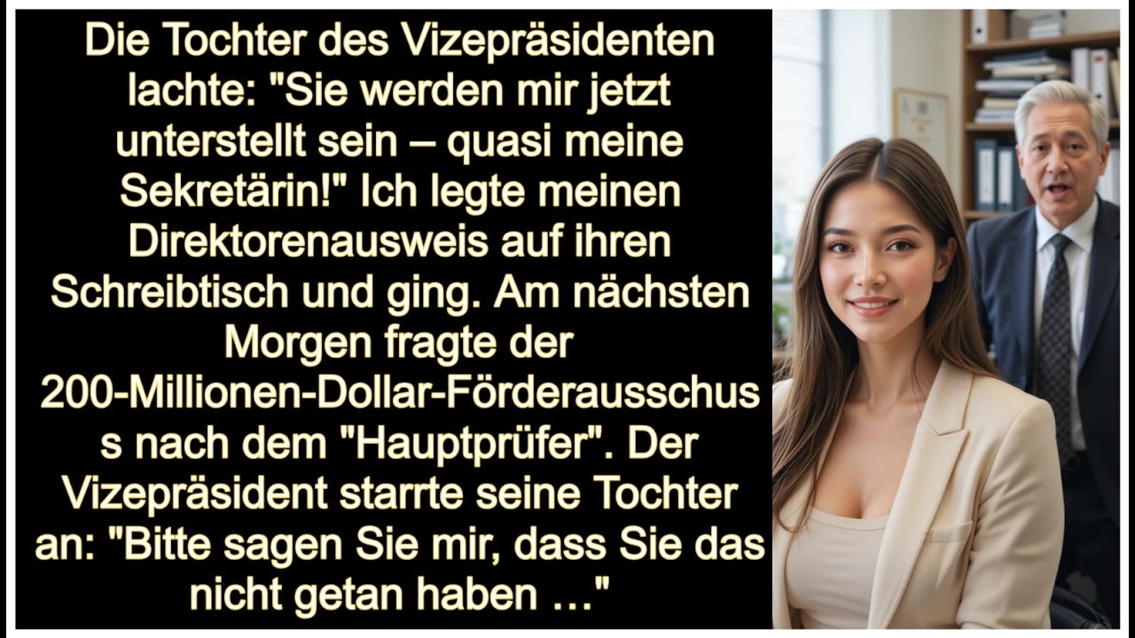 Die Tochter des Vizepräsidenten demütigte mich – sie ahnte nicht, was ich als Nächstes tat…