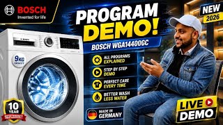 HOW TO USE BOSCH WASHING MACHINE SERIES 4 FULL DEMO EXPLAINED 