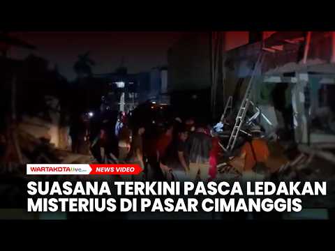 Suasana Terkini Pasca Terjadi Ledakan Misterius di Pasar Cimanggis, Tangsel