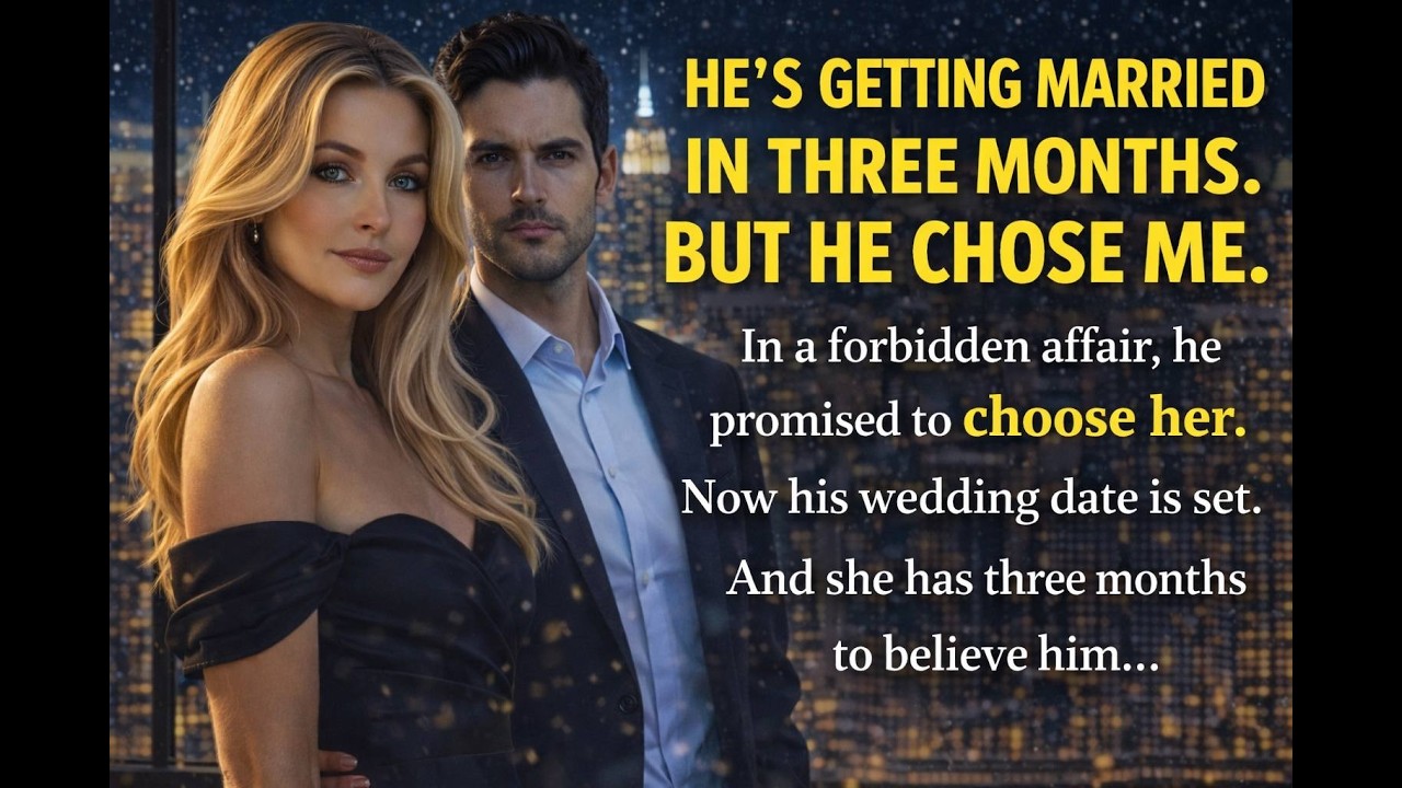 He’s getting married in three months.But he chose me.