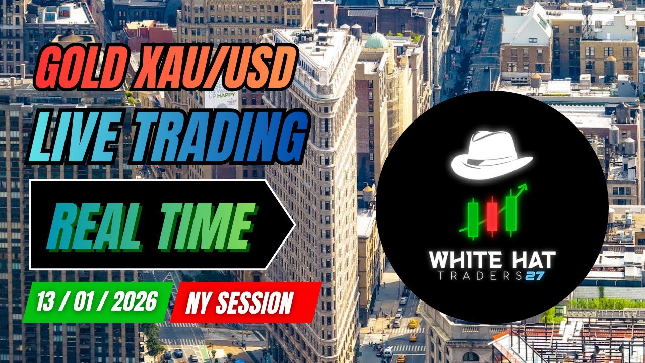 GOLD XAUUSD | SMC & Price Action | NY Session | Live Trading Session #24 | White Hat Traders 27
