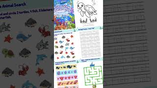 Little Ocean Learning Book / Activity Book for kids