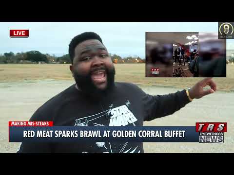 Golden Corral 40 Person Fight Over Steak!