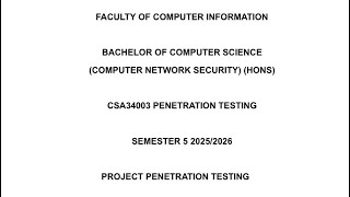 GROUP 4 - PROJECT PENETRATION TESTING