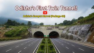 India’s New 6-Lane Twin Tunnel in Odisha | Raipur–Visakhapatnam Economic Corridor | Package-08