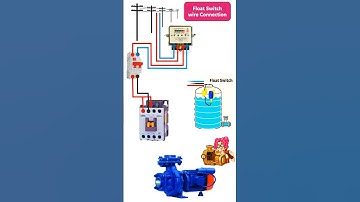 How to float switch connection with motor pump #wiringdiagram #animation #shortsvideo