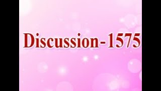 Discussion 1575