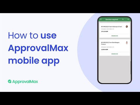 How to Use ApprovalMax Mobile App - video from ApprovalMax