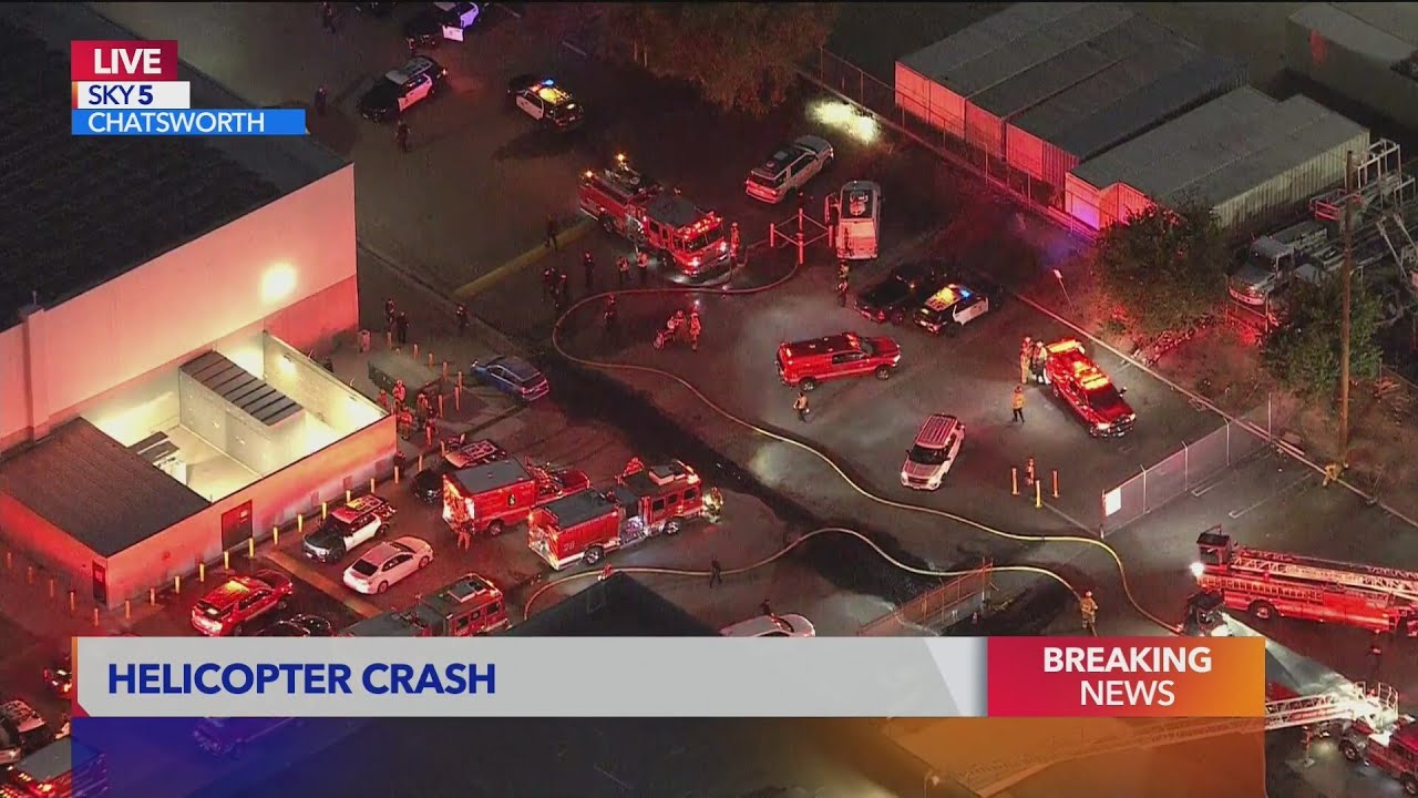 News helicopter crashes while covering fatal collision involving Metro bus
