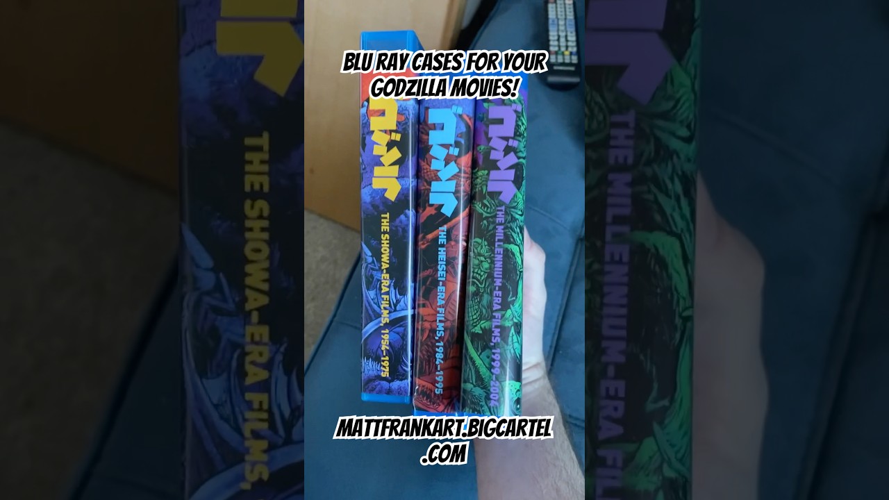 Custom Blu ray cases for your Godzilla movies!