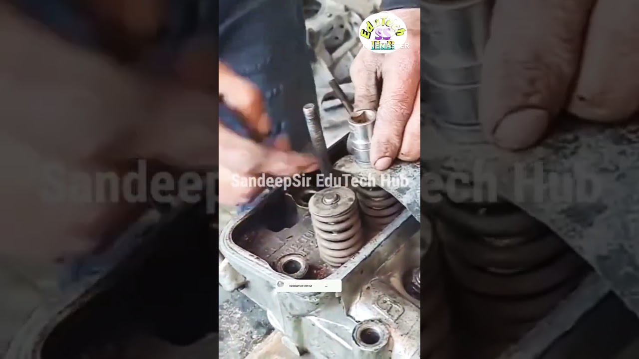 Amazing Trick of Engine Valve Spring Lock Installation 