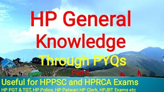 HP General Knowledge Through PYQS|Part-2|#hpgk