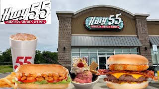 Hwy 55 Burgers Shakes & Fries Review (50's Themed Restaurant)