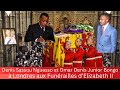 Denis sassou nguesso et petit fils omar denis junior bongo a londres aux funrailles delizabeth ii