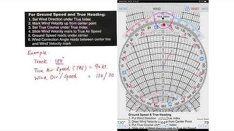 E6B Flight Computer - Finding Heading and Ground Speed