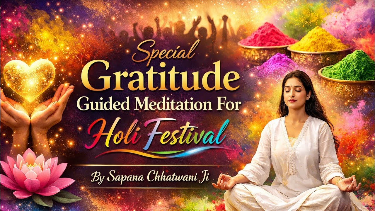 Special Gratitude Guided Meditation For Holi Festival | Sapana Chhatwani Ji 