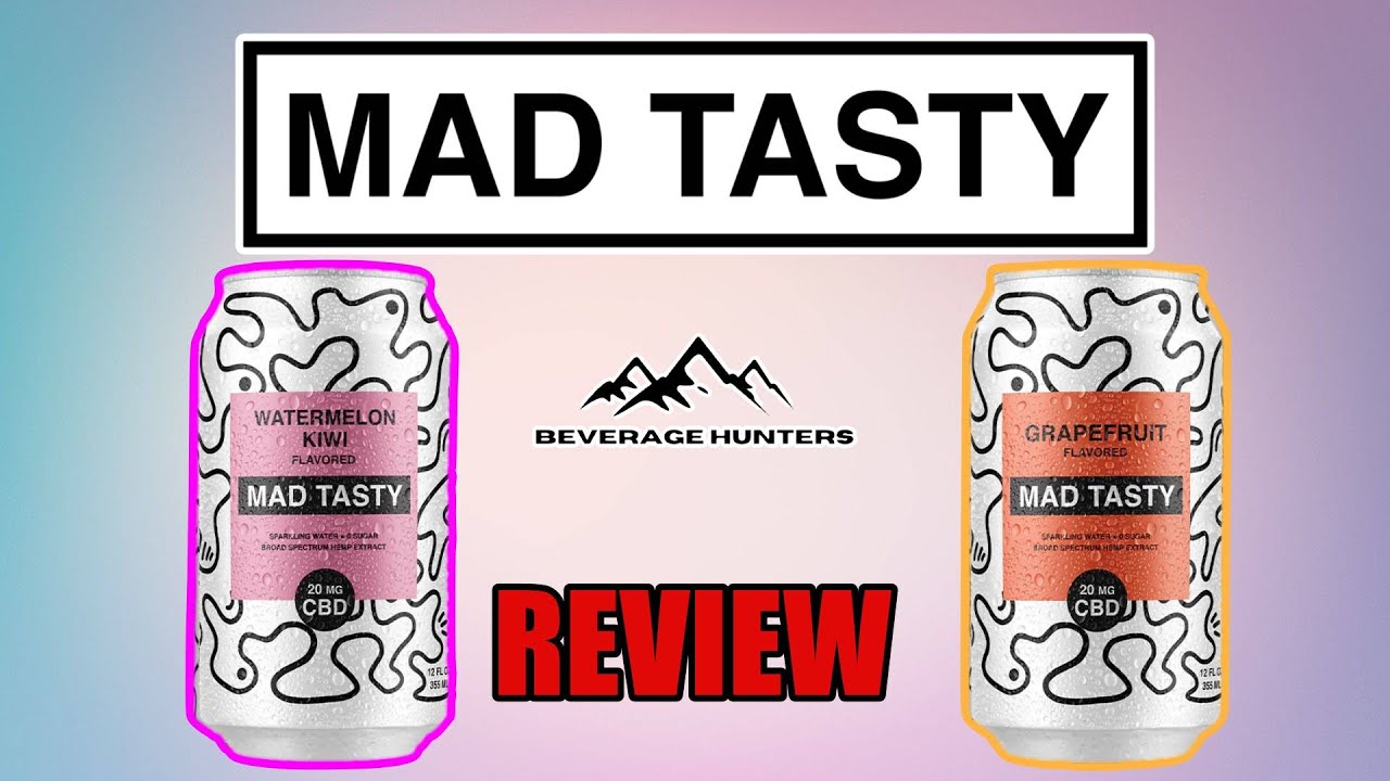 Mad Tasty CBD drinks Grapefruit and Watermelon Kiwi flavors
