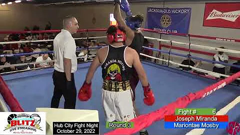 Fight 6 - Joseph Miranda vs Mariontae Mosby at Hub...