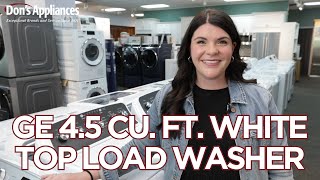 Ge 4.5 Cu. Ft. White Top Load Washer