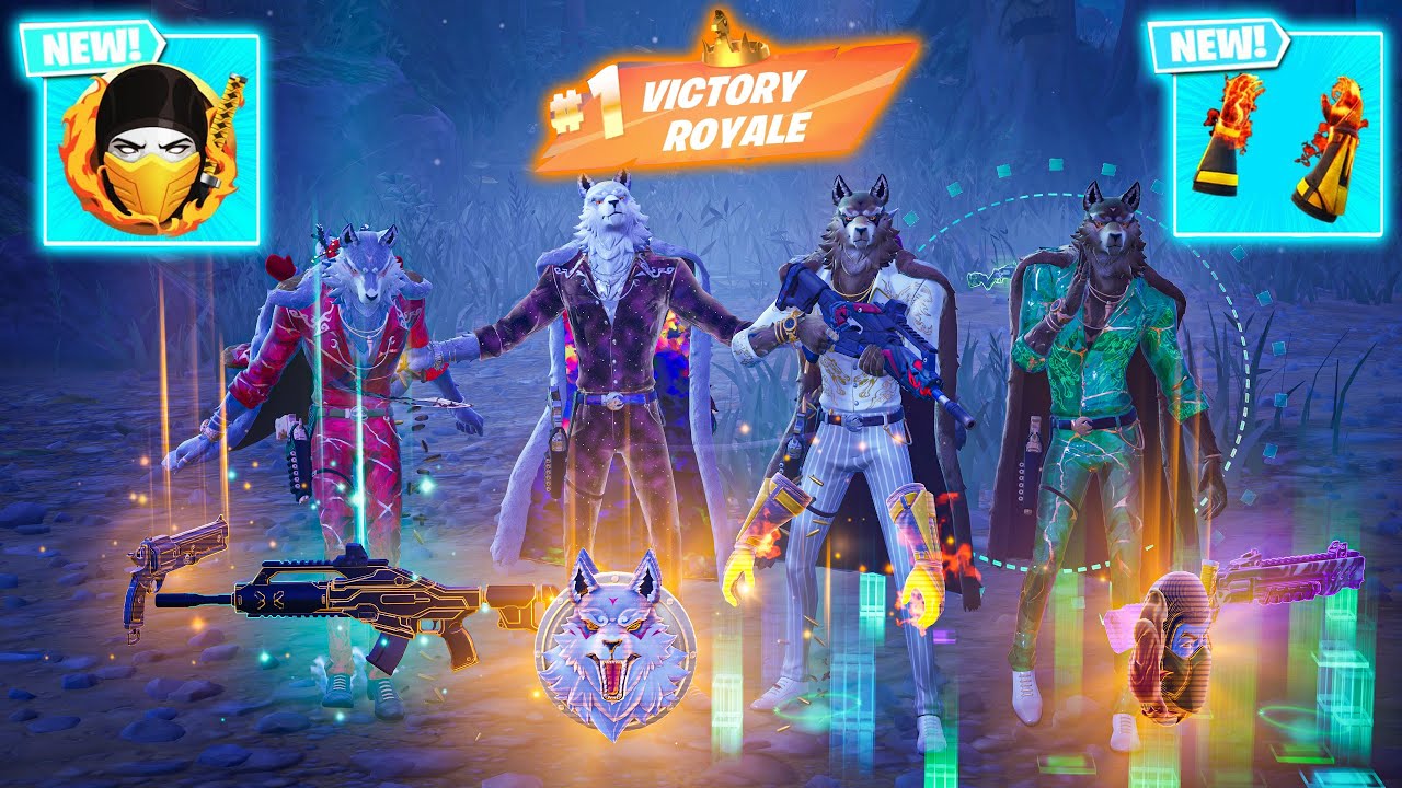 FLETCHER KANE SQUAD vs SCORPION'S KOMBAT KIT MYTHIC & NEW 3 MEDALLIONS ( NEW! FORTNITE Chapter 6 )