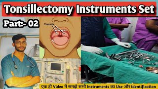Tonsillectomy Instruments Name Used Identification Of Instruments Part- 02
