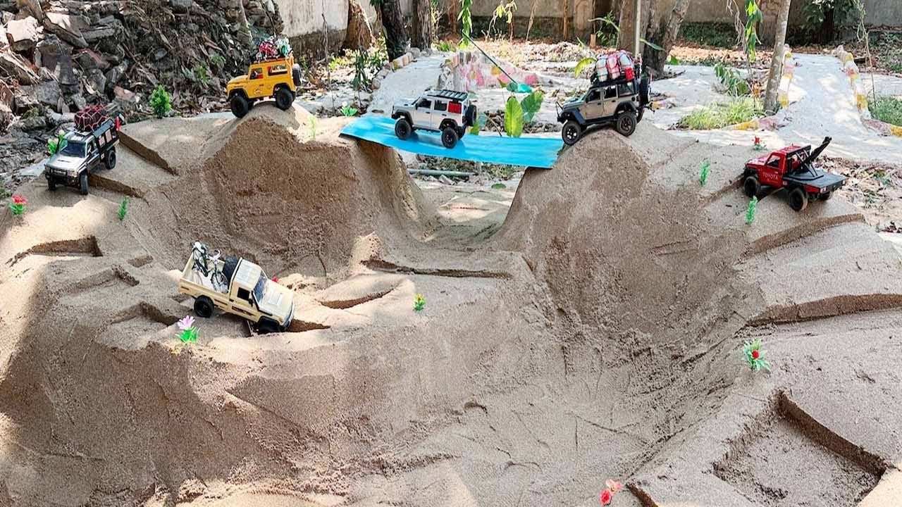 Ultimate RC Off-Road Adventure | Hill Climbing To Cross The Bridge | MN128  MN82 Defender Tank 300  