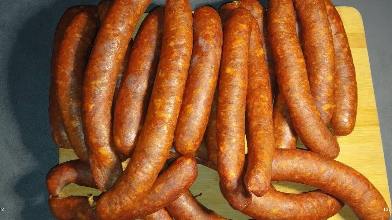 Domaca prodimljena kobasica-Recept(Homemade smoked sausage-Recipe)