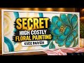 Secret 🙊 beautiful floral abstract painting || How to make this painting perfectly 👌