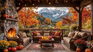 Relax with Gentle Fall Jazz by the Fireside | Autumn Porch Ambience & Soft Jazz for Focus & Reading screenshot 4