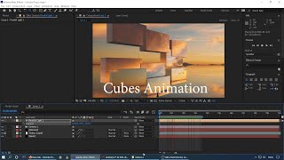 Cubes Animation - Block Animation - 3d Multi Object Cube Animation - Cube Masking in Element 3d