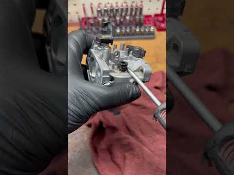 Engine not idling properly? Cut the pilot jet off.