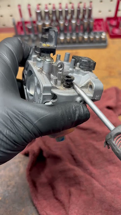 Engine not idling properly? Cut the pilot jet off.